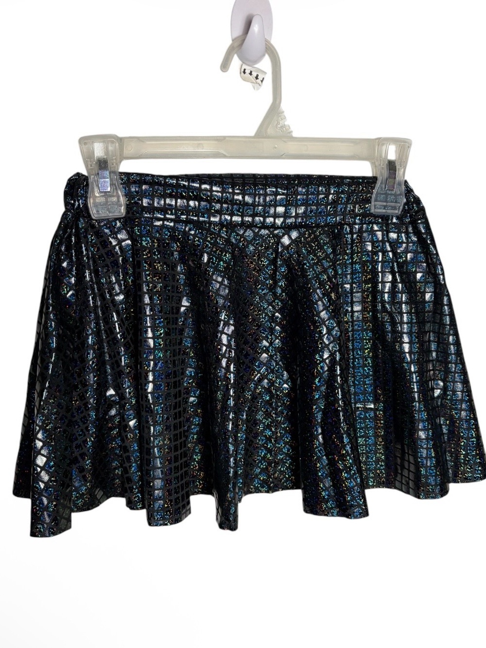 Dark iridescent sparkle mini skirt size S